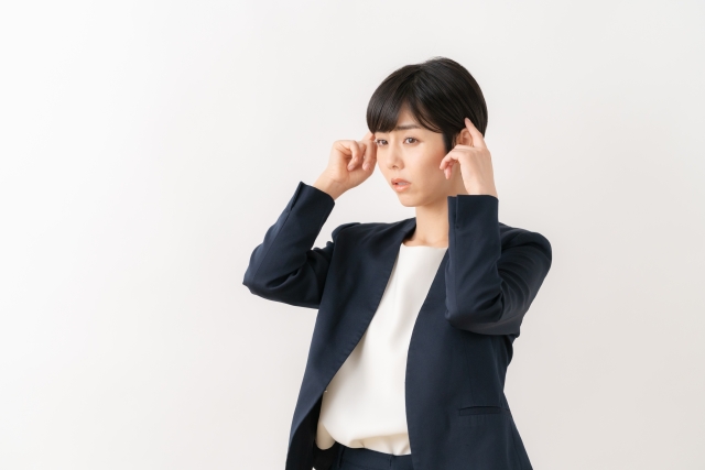 ストレス反応の女性
