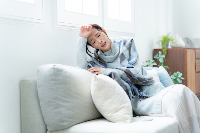 ストレス反応の女性